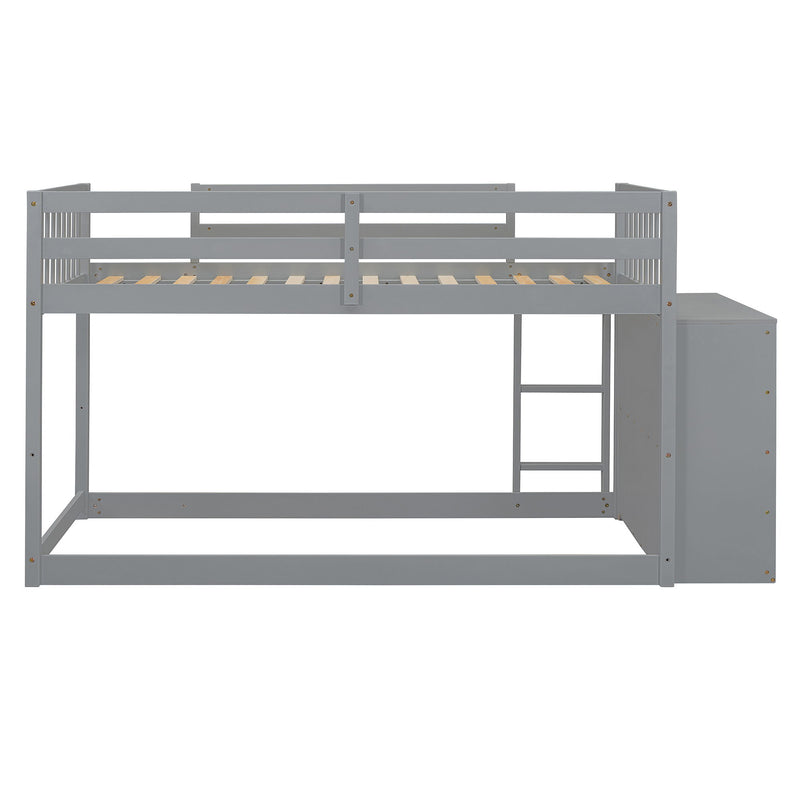 Bunk Bed With 4 Drawers And 3 Shelves