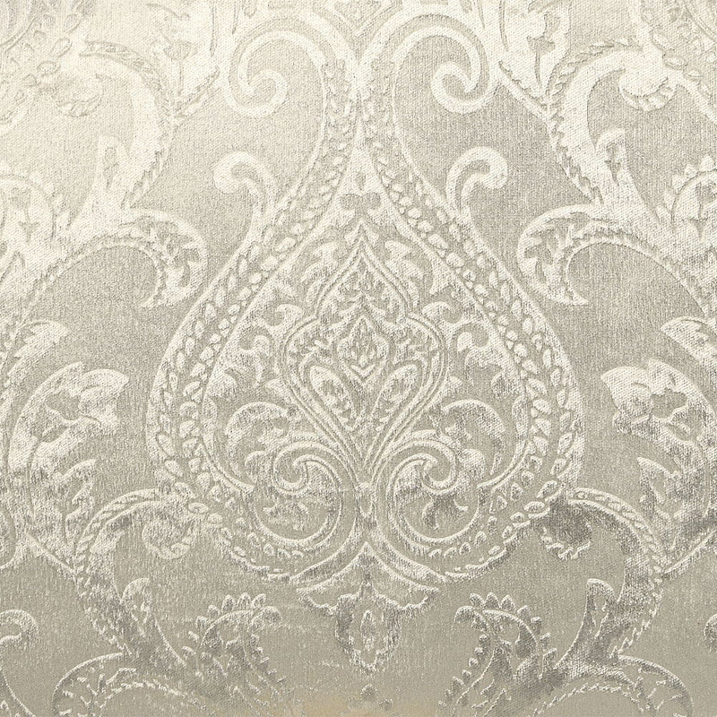 Desiderius - Bench - Beige Fabric, Antique Gold & Hand Paint Brown