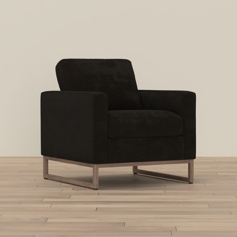 Accent Chair With Track Arm Design