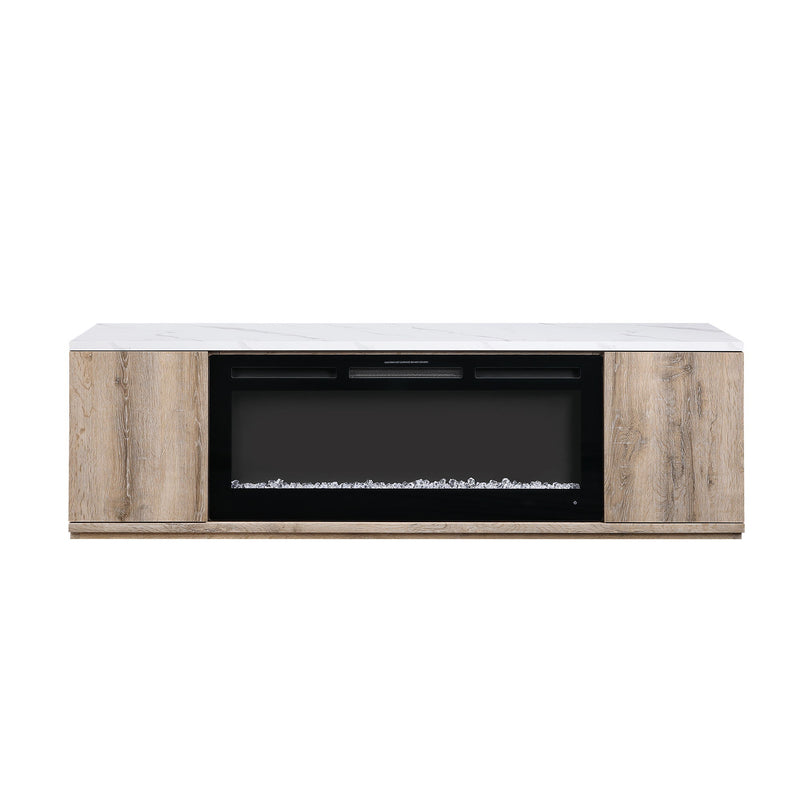 Mason - Entertainment Unit With Bluetooth Speaker And LED Lighting - Natural