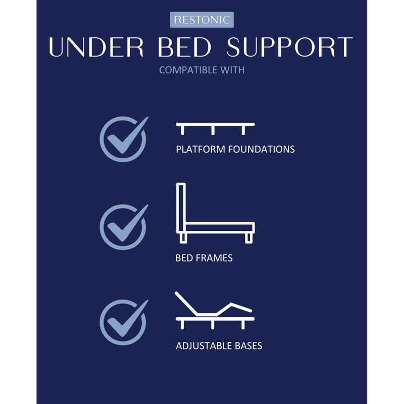 Comfort Care - 12" Hybrid Euro Top Mattress, Plush Comfort With Individual Pocketed Coil - Gray / Blue - Twin