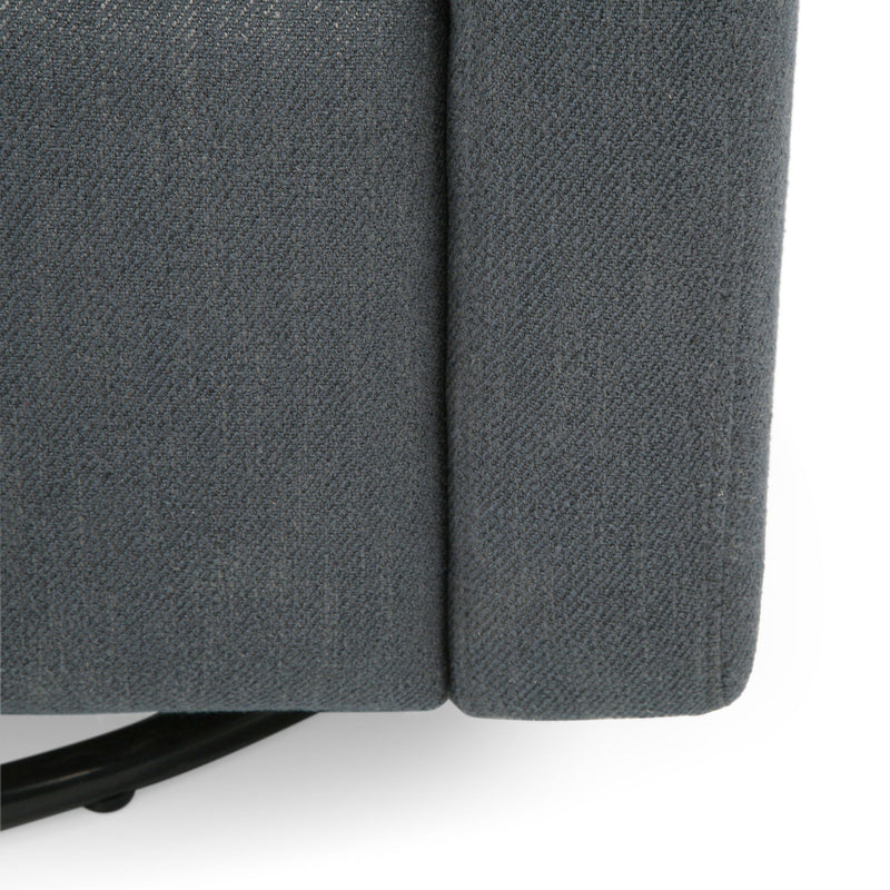 Landau Contemporary Fabric Upholstered Swivel Recliner