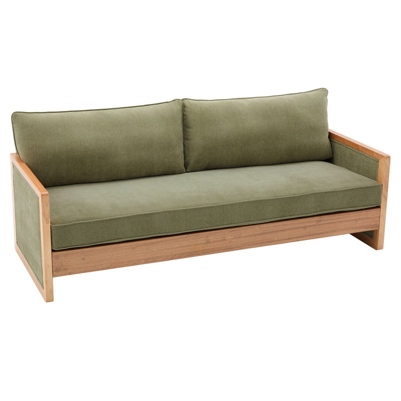 Modern 3 Seater Sofa With Armrests, Living Room Couch