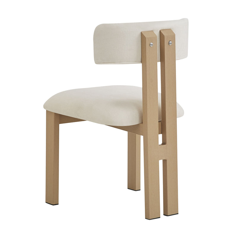 7 Piece Dining Set With Upholstered Armless Chairs And Table