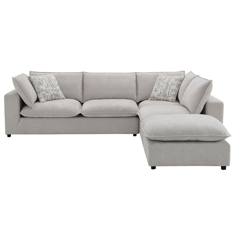 Marisa - Modular Armless Chair - Beige Boucle