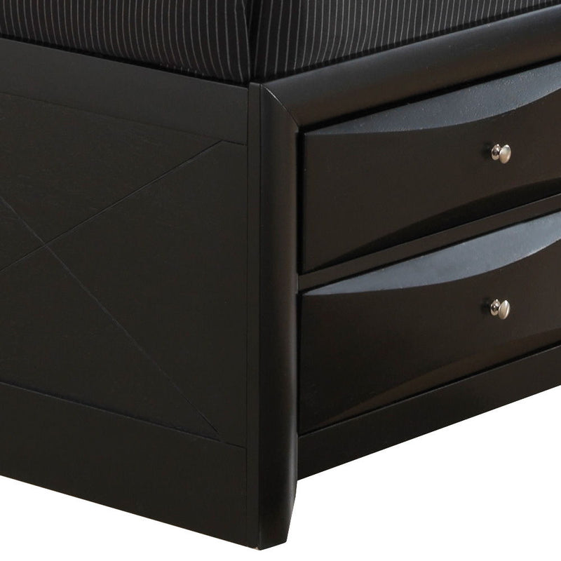 Modern Design Storage Bed With Bookcase Headboard