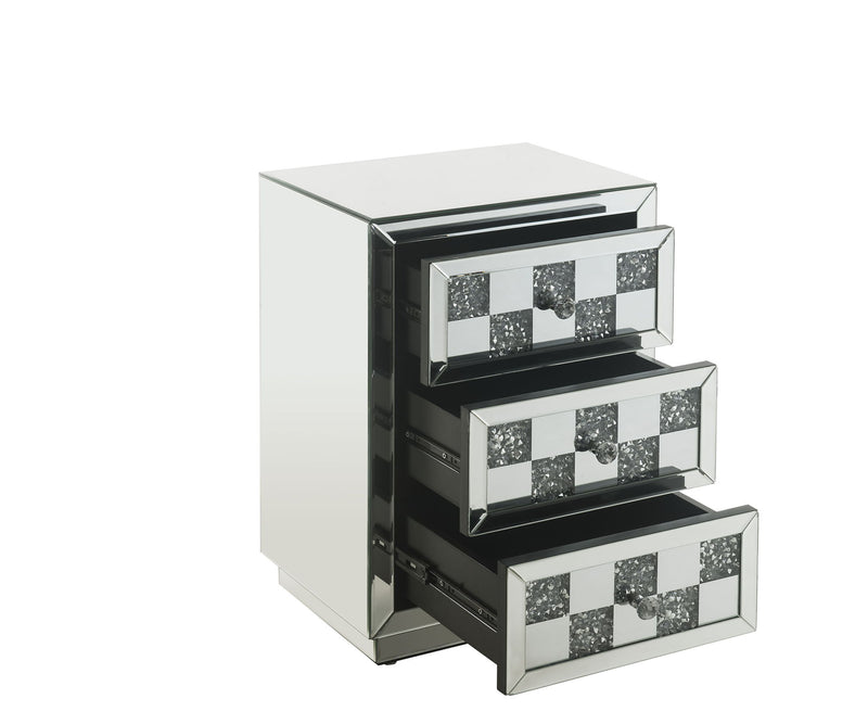 Noralie - Accent Table - Silver - Glass