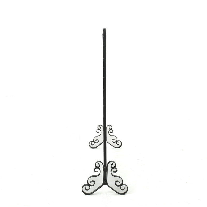 Minimalist Single Panel Iron Fireplace Screen With Diamond Design