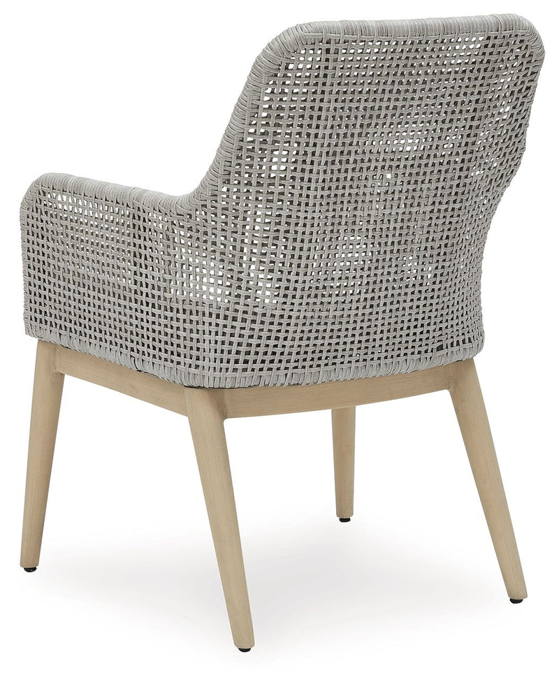 Seton Creek - Arm Chair With Cushion (Set of 2) - Gray