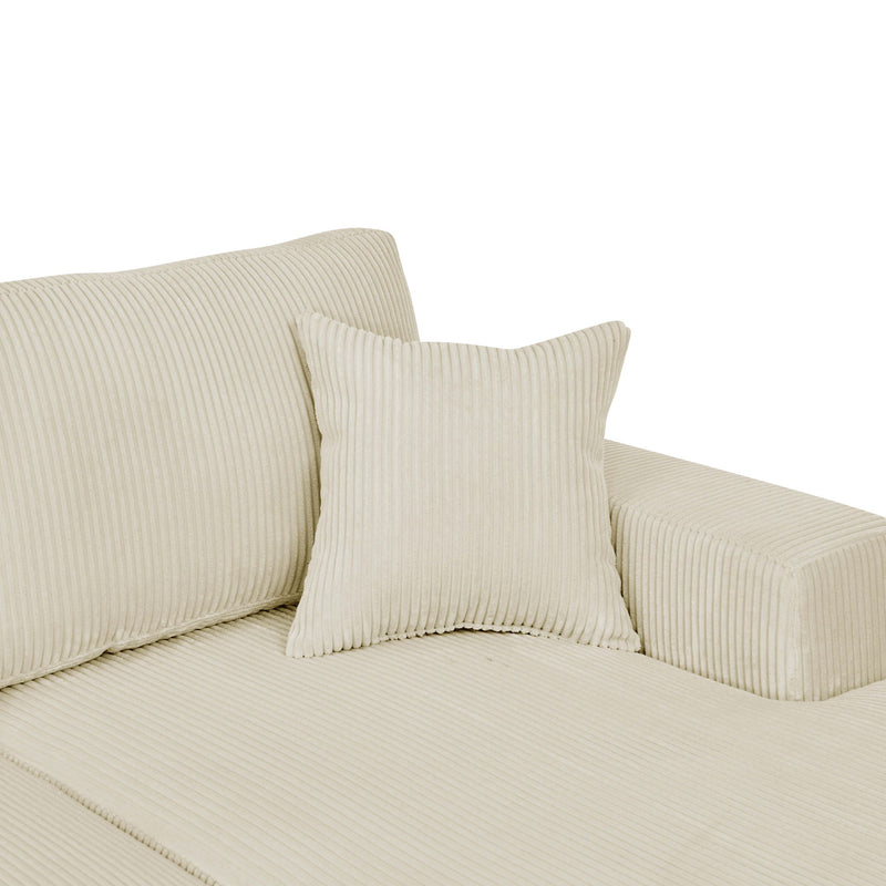 3 Piece Double Chaise Sectional Sofa