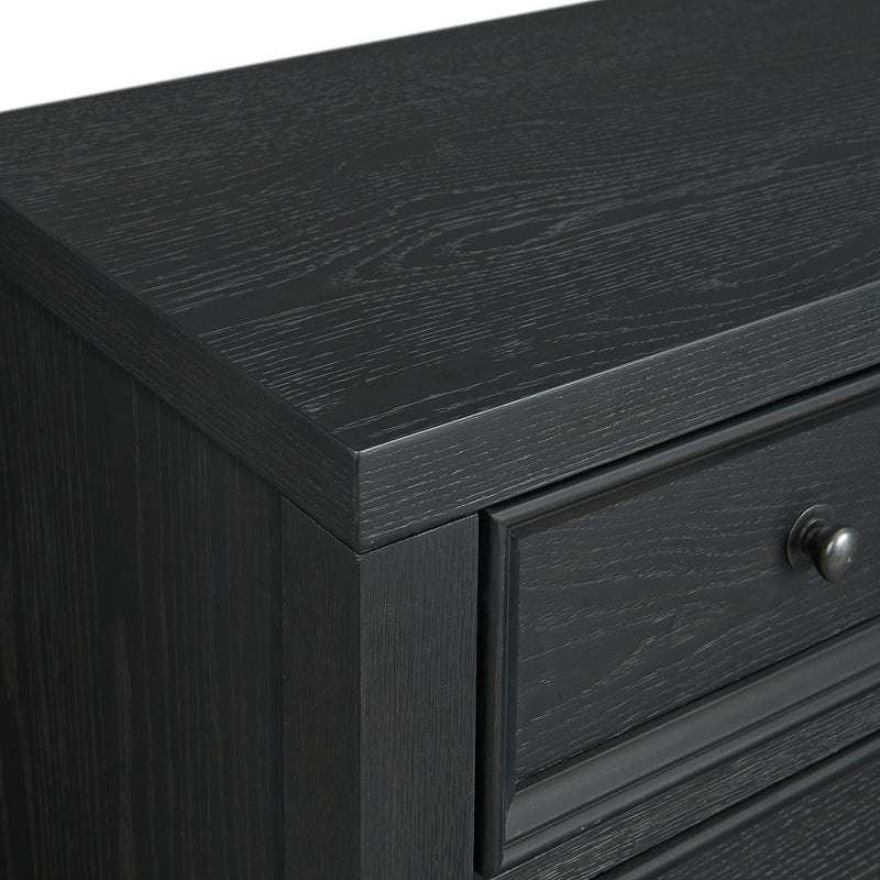 8 Drawer Dresser With Framed Fronts And Smooth Metal Glides