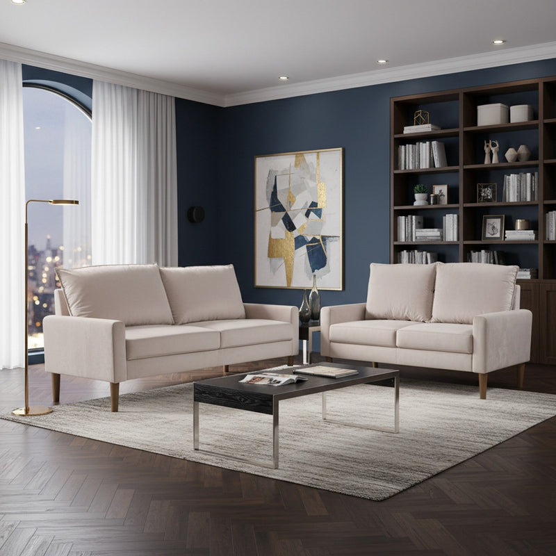 Upholstered Sofa, 3 Seater Couch For Living Room