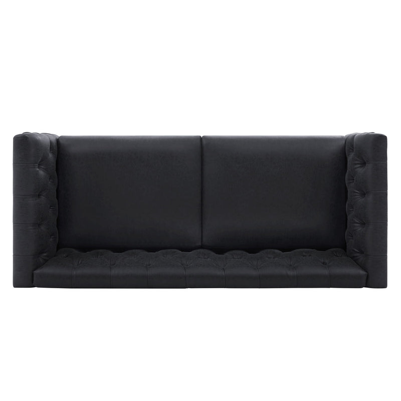Chesterfield Sofa With Flared Arms For Living Room