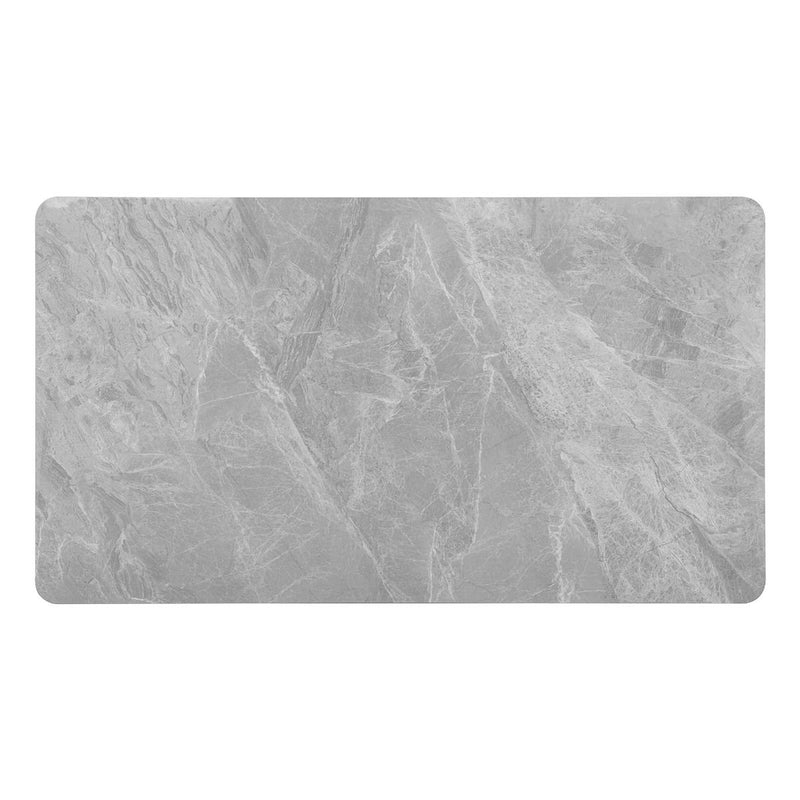 Leander - Dining Table With Ceramic Top - Gray & Black