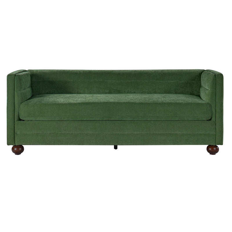 3 Seater Sofa Upholstery With Square Arms, Living Room Couch