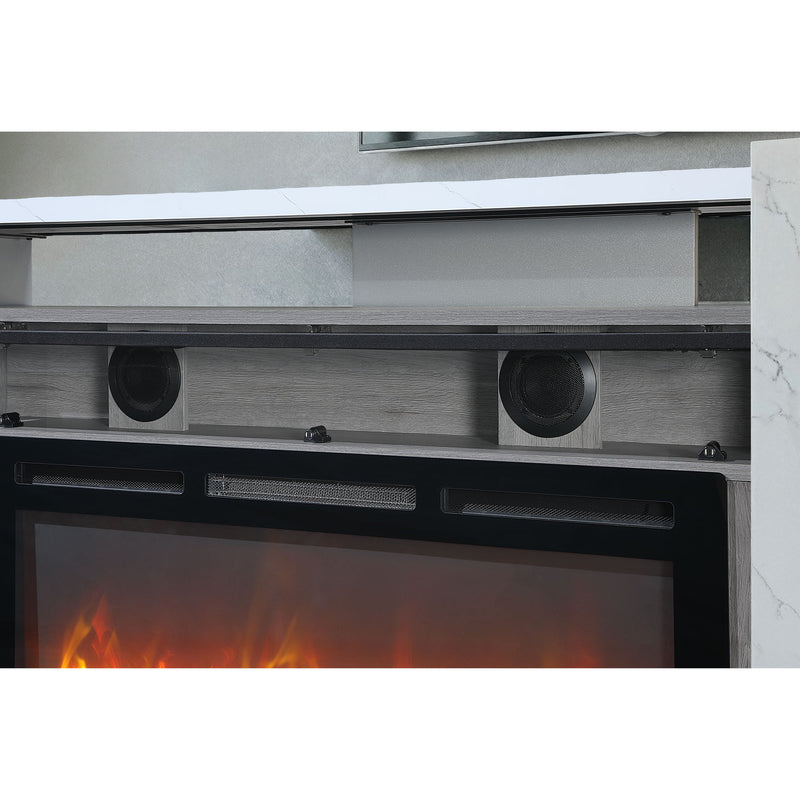 Zorra - Entertainment Unit With Bluetooth Speaker - Gray