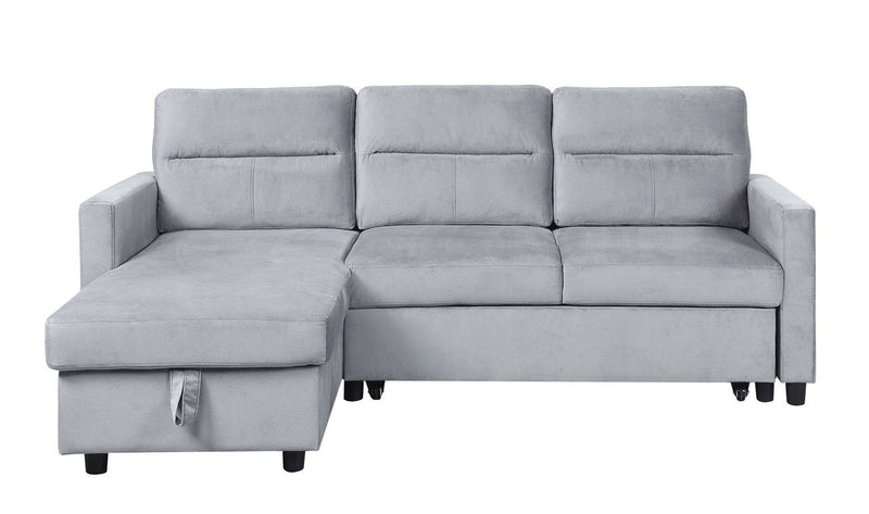 Ivy - Reversible Sleeper Sectional Sofa With Storage Chaise And Side Pocket