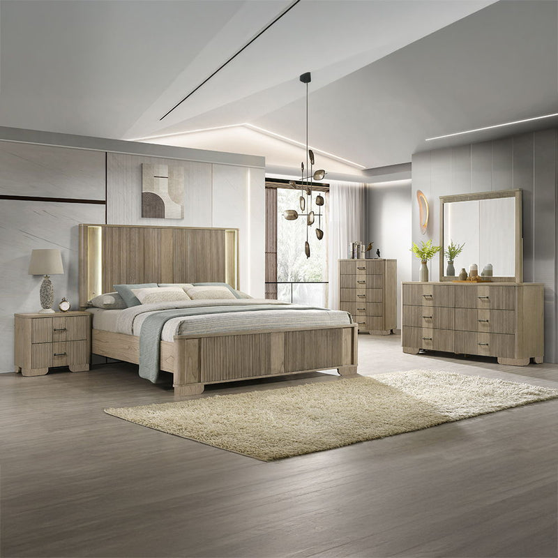 Lakkari - Nightstand - Antique Oak