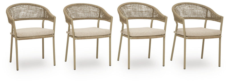 Orchard Beach - Sillón con cojín (juego de 4) - Beige