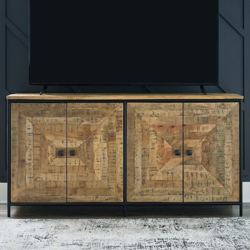 Camney - Accent Cabinet - Brown / Black