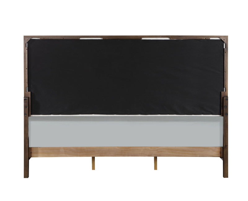 Carena - 5 Piece Bedroom Set (Eastern King Dresser Chest Mirror Nightstand) - Brown / Light Gray / White