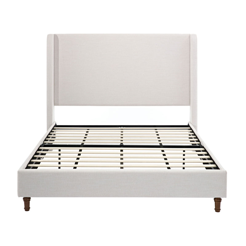 Harper - Tall Headboard Upholstered Bed / High Headboard / Elegant Simplicity / No Box Spring Needed