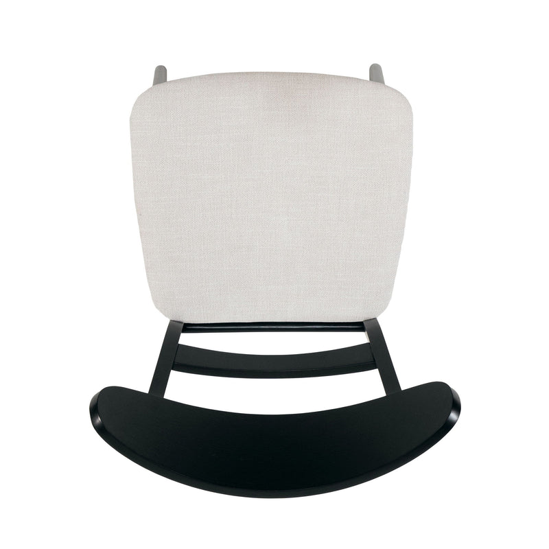 Dining Chairs With Upholstered Seat (Set of 2) - Black / Light Beige