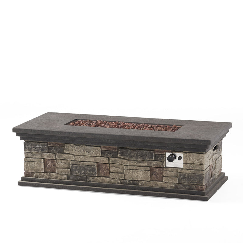 Fire Pit With Lightweight Concrete And Steel Frame