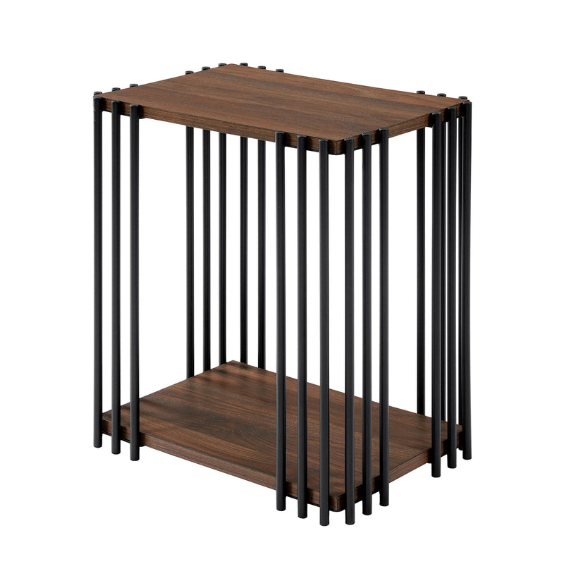 Vertex - Rectangular 3 Piece Occasional Set (1 Coffee & 2 End Tables) - Brown / Black