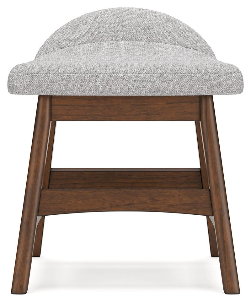 Lyncott - Home Office Desk Chair - Light Gray / Brown