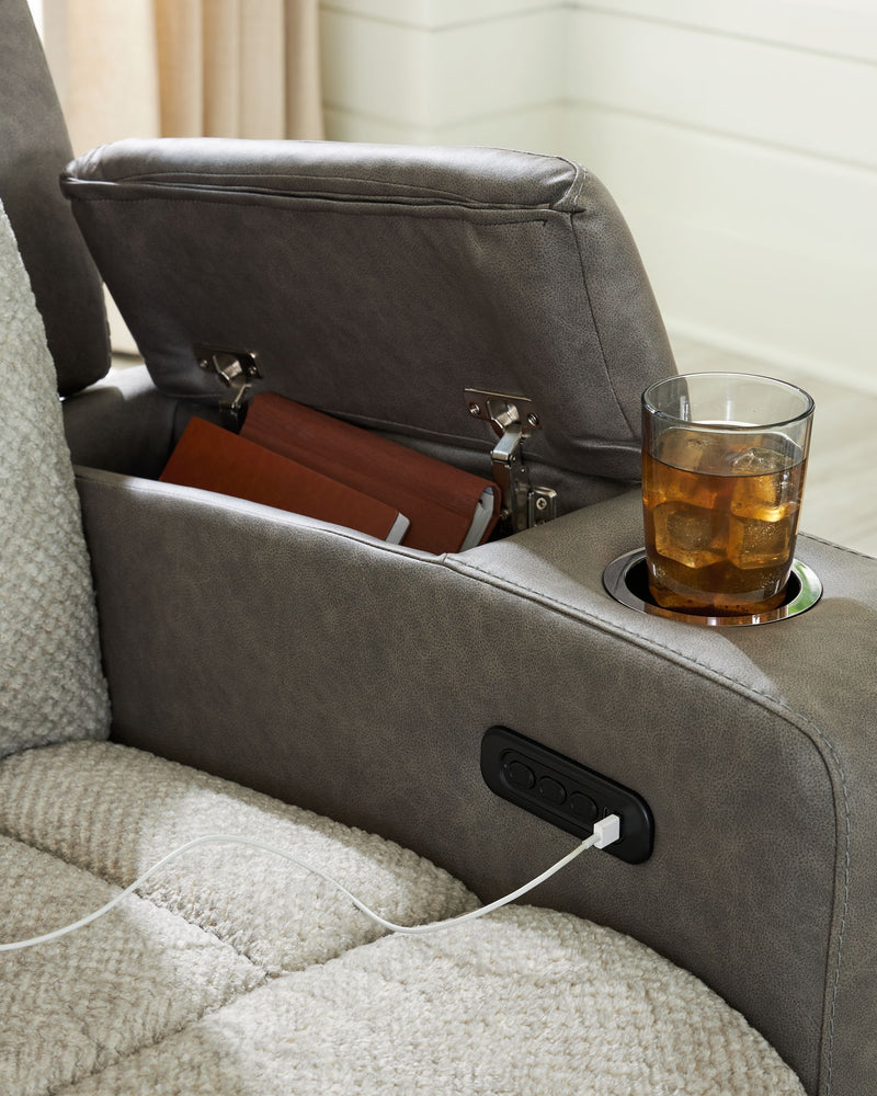 WhipLash - Power Recliner With Adj Headrest - Sisal