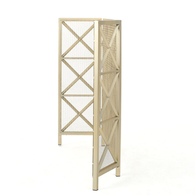 Margaret - 3 Panel Fireplace Screen Iron