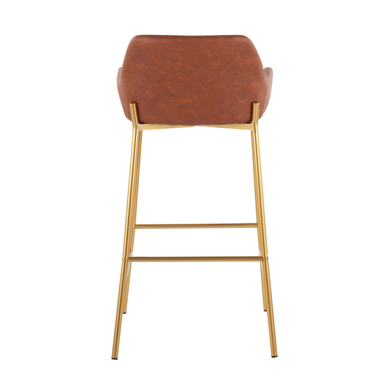 Daniella - Contemporary / Glam Fixed Height Bar Stool (Set of 2)