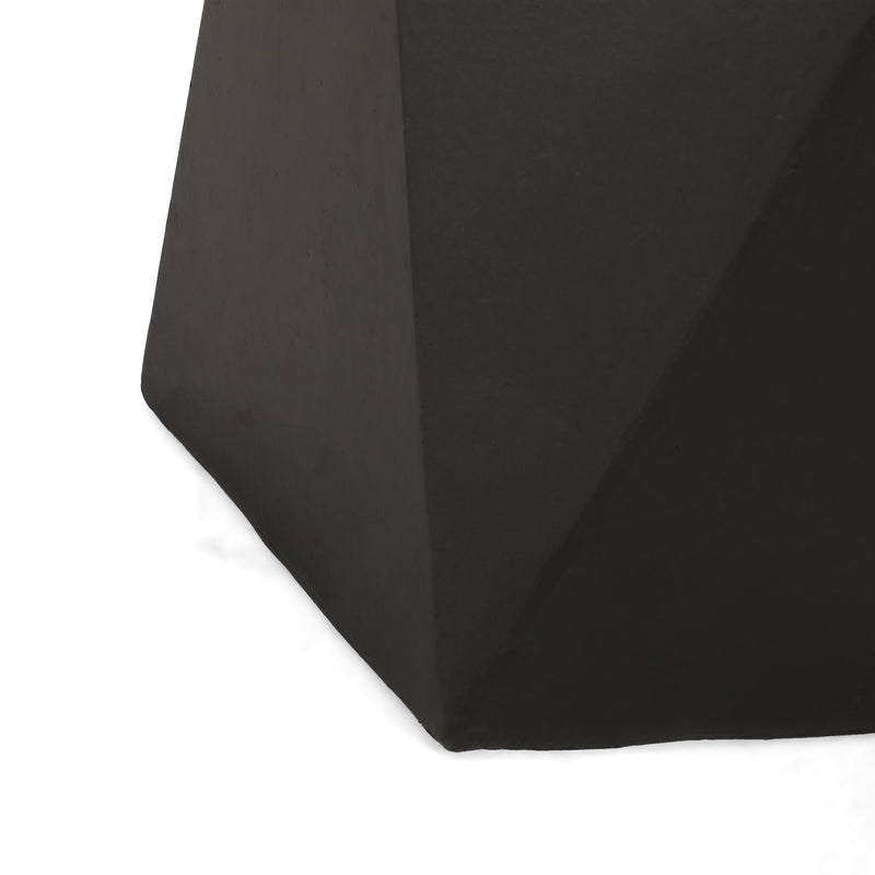 Side Table With Geometric Design