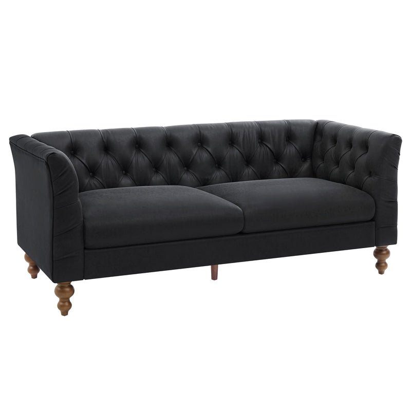Chesterfield Sofa With Flared Arms For Living Room
