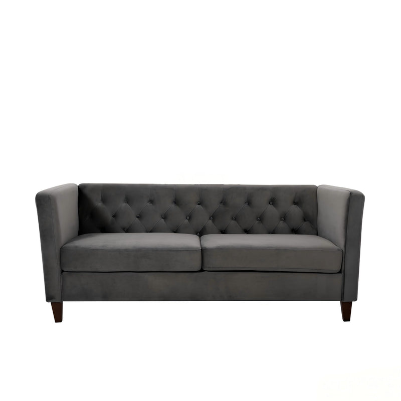 Button Tufted 3 Seater Sofa For Living Room