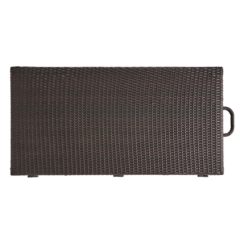 Blake - Wicker Cushion Box - Brown Multi