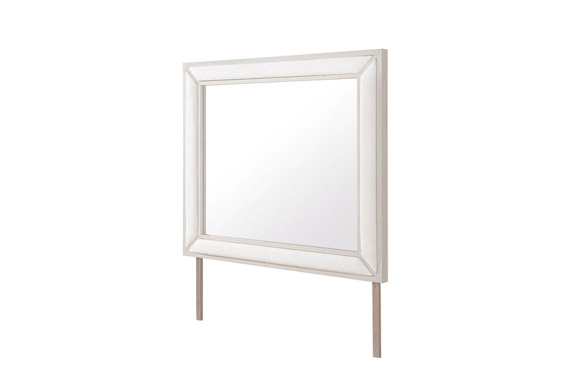 Clara - Upholstered Mirror - Beige