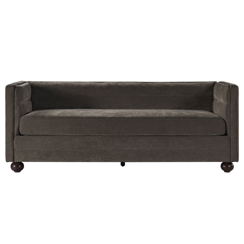 3 Seater Sofa Upholstery With Square Arms, Living Room Couch