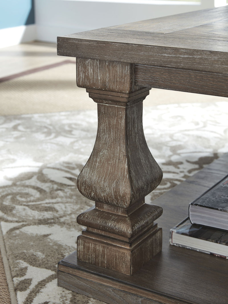 Johnelle - Rectangular Cocktail Table - Gray