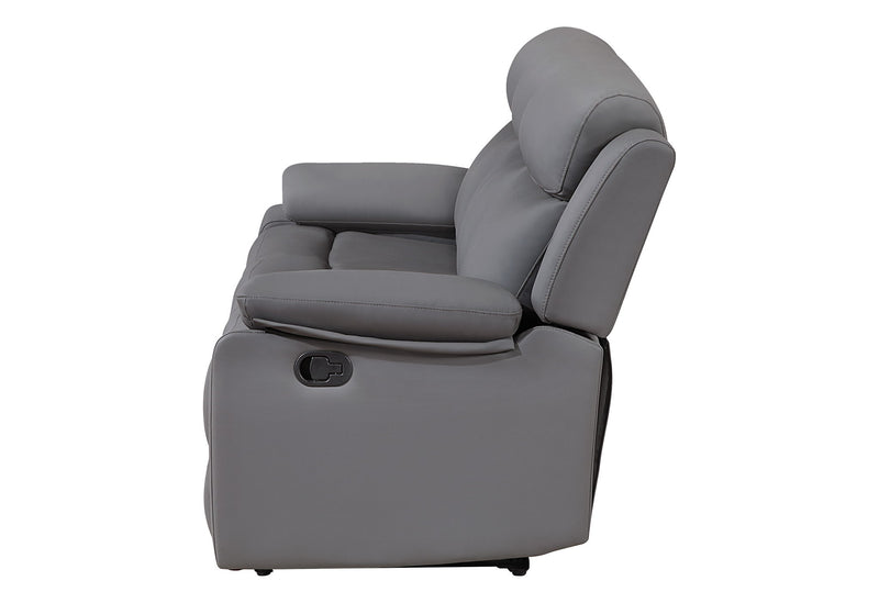 U6026 - 3 Piece Living Room Set (46A Reclining Sofa, Console Reclining Loveseat With Speaker And Glider Recliner) - Gray