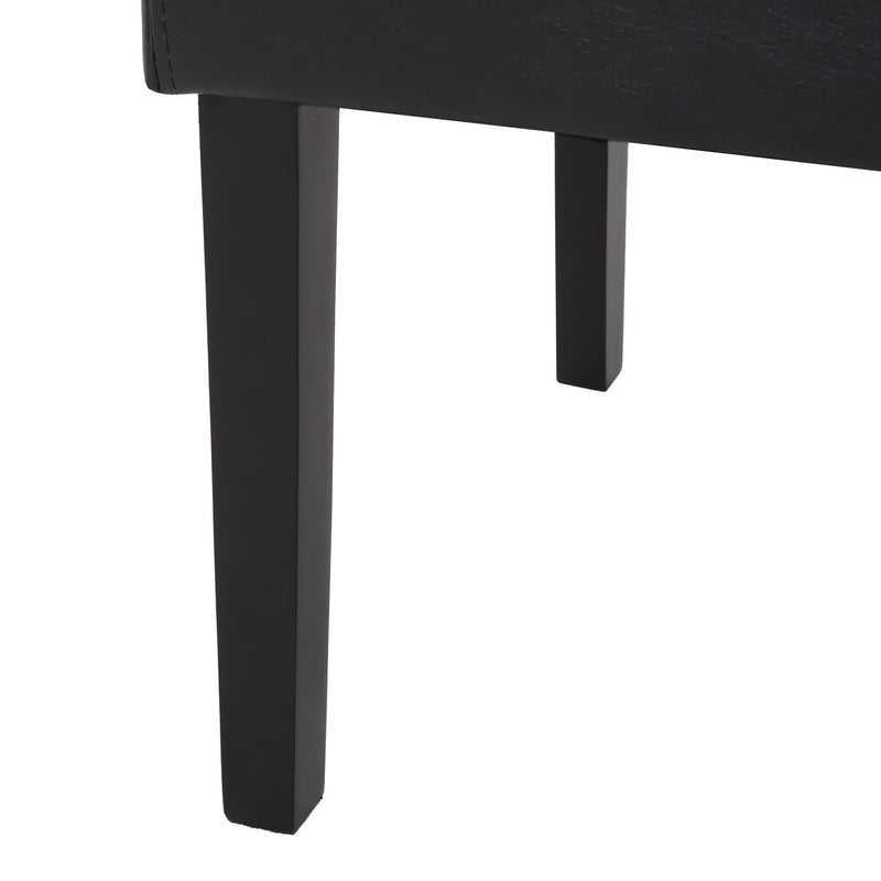 Contemporary Dining Chair With Rubberwood Legs (Set of 2)
