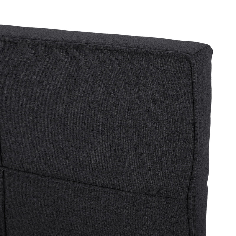 Marakesh - Contemporary Fabric Upholstered King / California King Headboard - Black