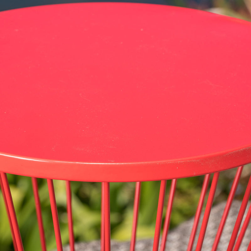 Lassen - Modern Outdoor Side Table With Hourglass Design