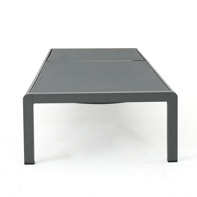 Outdoor Patio Chaise Lounge With 5 Reclining Positions
