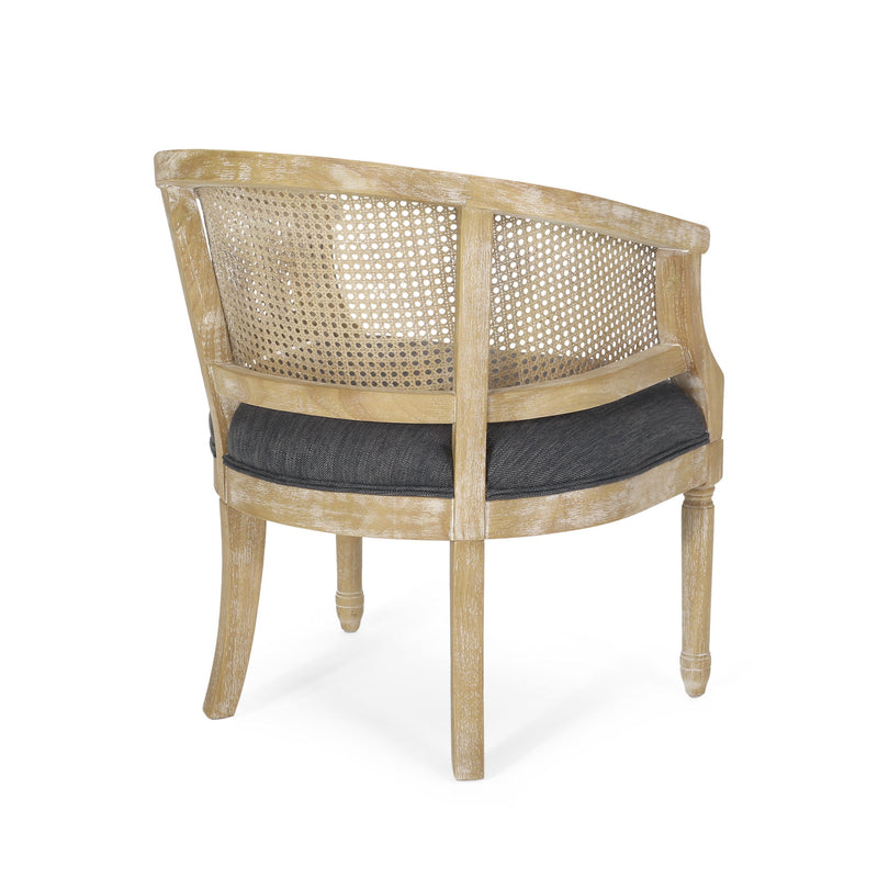 Curved Backrest Accent Chair