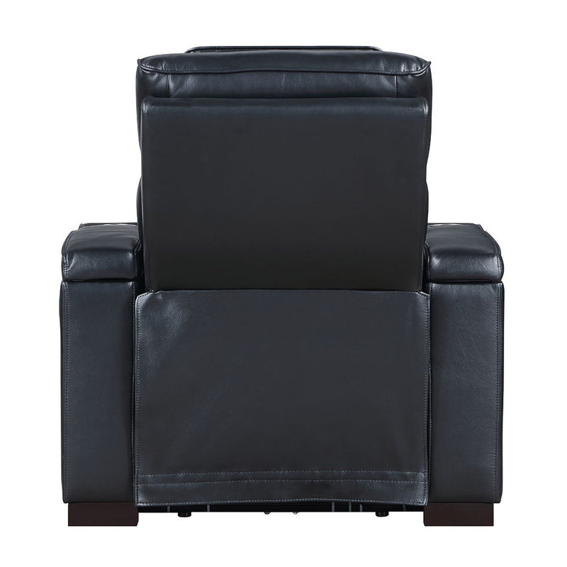 Ephron - Power Motion Recliner With Power Headrest & LED - Black