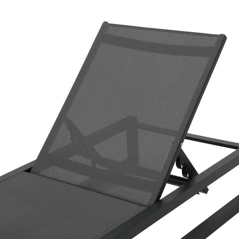 Chaise Lounge With 5 Reclining Positions, Outdoor Patio Lounge Chairs