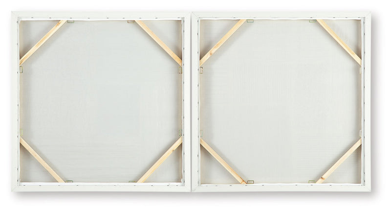 Andorfield - Wall Art Set (Set of 2) - Beige / Black / White