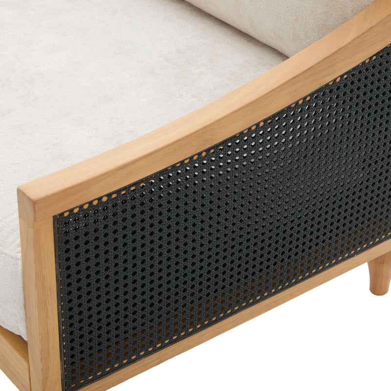 Loveseat Sofa With Armrests - Black